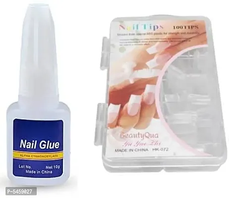 Super Strong Nail Glue for Acrylic Nail,4 in 1 Brush on Nails Glue Curing  Needed Acrylic Nail Glue for Press on Nails Long Lasting UV Nail Glue Gel  for Nail Tips Nail
