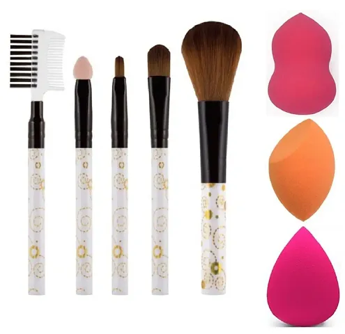 Premium Quality Makeup Brush With Makeup Essential Combo