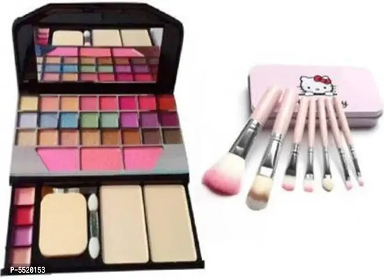 TYA Make Up Kit 6155 And Hello Kitty Makeup Brush Set&nbsp;&nbsp;&nbsp;(2 Items In The Set)
