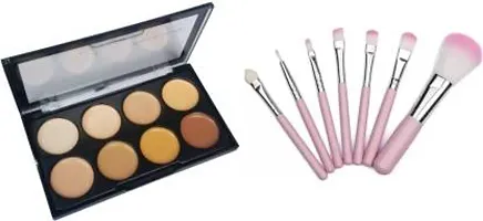 Top Selling Contour Bronze Highlight Palette Concealer With Makeup Essential Combo