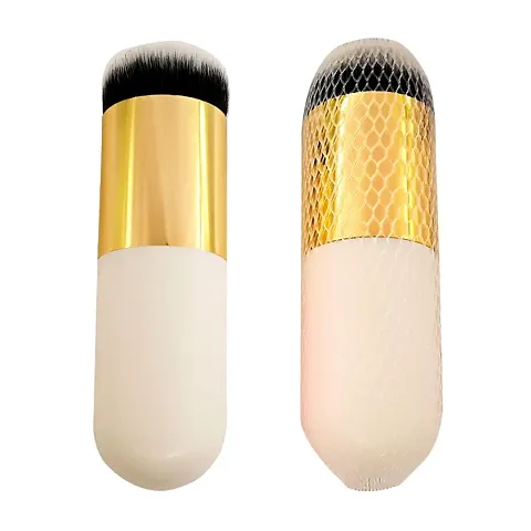 Premium Artificial Fiber Foundation And Makeup Brush