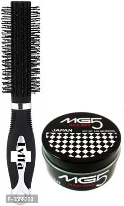 Styling Hair Wax With Round Hair Brushnbsp;(2 Items In The Set)-thumb0