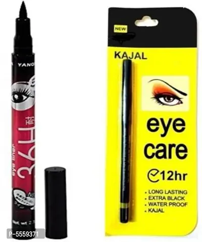 Eye Care Kajal With Sketch Pen Eyeliner (2 Items In The Set)-thumb0