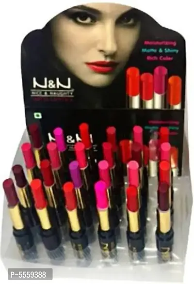 Nyn Matte Lipstick Set Of 24 (Multicolor, 3.2 G) Pack Of 24-thumb0