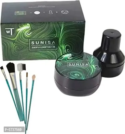 Sunisa Bb Cream With 5Pc Makeup Brushes (Pack Of 2 Item)