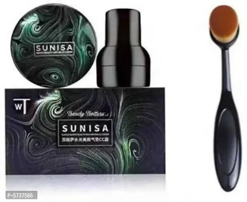 Sunisa Bb Cream With Makeup Ovel Brush(Pack Of 2 Item)