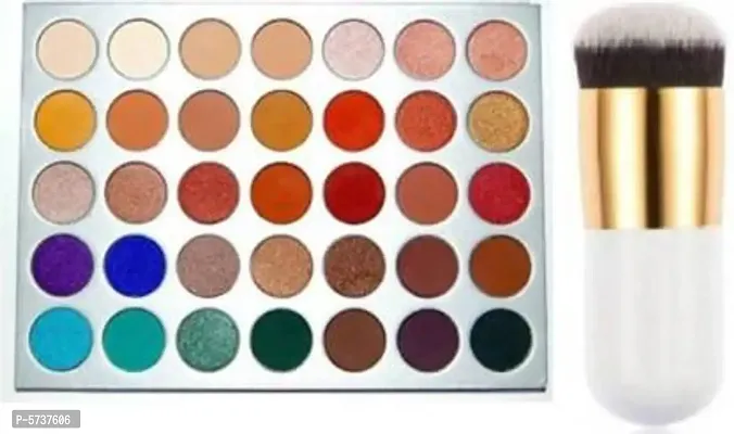 Morphe Jaclyn Hill Eyeshadow Palette With Makeup Foundation Brush (Pack Of 2 Items)