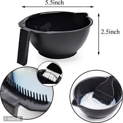 Hair Coloring Dyeing Kit Color Dye Brush Comb Mixing Bowl Tint Tool Bleach With Foundation Brush-thumb3