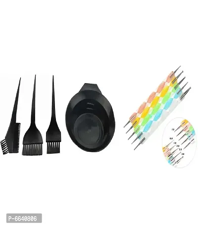 nbsp;Hair Coloring Dyeing Kit Color Dye Brush Comb Mixing Bowl Tint Tool Bleach With Nail Art
