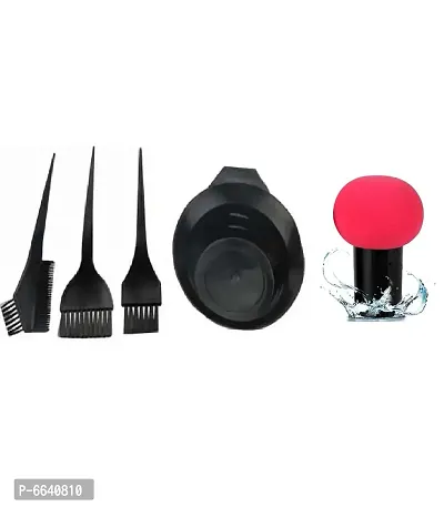 nbsp;Hair Coloring Dyeing Kit Color Dye Brush Comb Mixing Bowl Tint Tool Bleach With Mushroom Puff