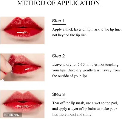 Liquid Lipstick Lip Gloss Color Peel Off Mask Lip Tint, Glossy Finish - (Sweet Orange)-thumb3