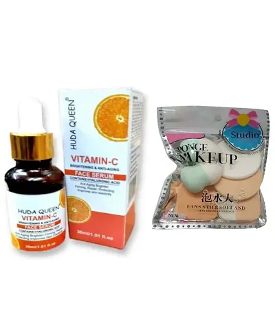 Mavles Beauty Vitamin C Face Serum With Makeup Essential Combo