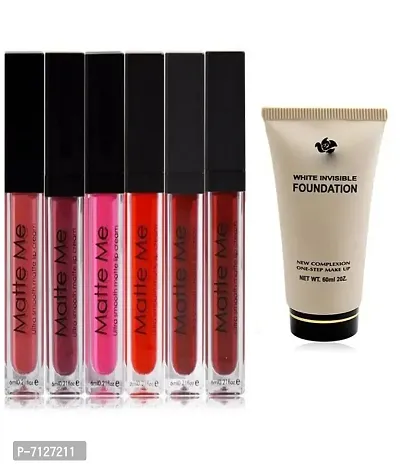 Essential Matte Me Liquid Beauty Ultimate Lipstick Set Of 6Pcnbsp;nbsp;36 ML With Ads Foundation