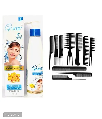 Essential Combo Of Goree Body Lotionnbsp;nbsp;200 Ml With 10 Pc Comb Set