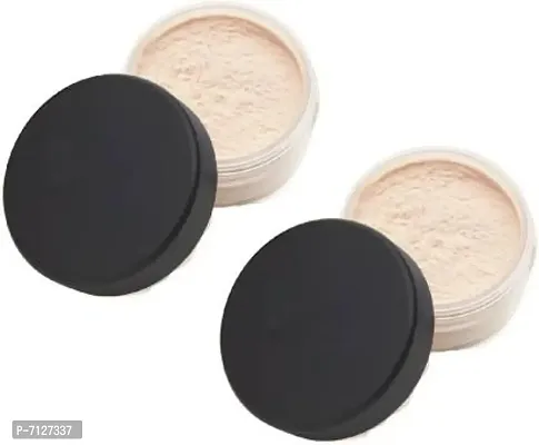 Makeup Fine Water Proof Loose Powder Pack Of 2 Compactnbsp;nbsp;Beige 24 G