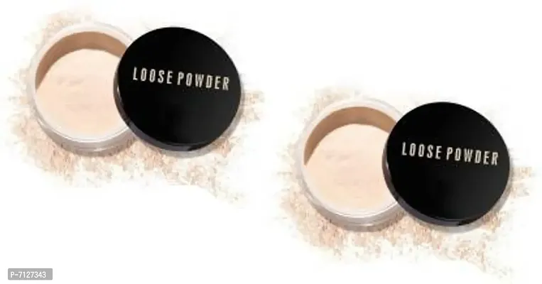 Ultra Smooth Makeup Setting Long Lasting Fine Loose Powder Pack Of 2 Compactnbsp;nbsp;Natural 24 G