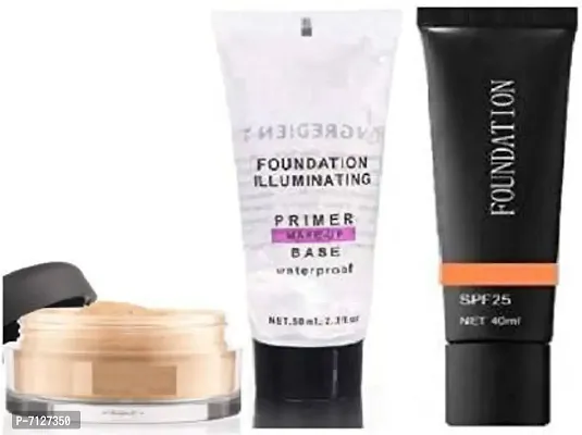 Face Makeup Combo Kit For Girls  Woman Makeup Setting Makeup Oil Free Primernbsp;nbsp;3 Items In The Set
