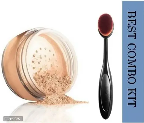 Make Up Loose Powder With Makeup Brush Combo Kitnbsp;nbsp;2 Items In The Set