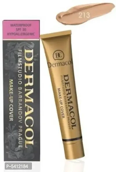 Dermacol High Cover Make-up Foundation Waterproof Hypoallergenic Foundation  (Beige, 30 ml)