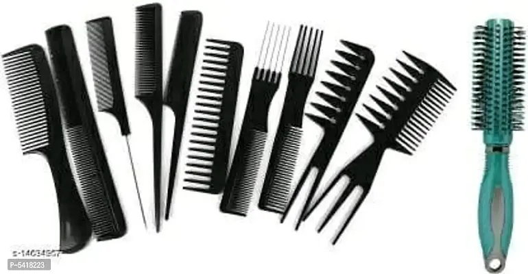 Professional Series 10 pieces Hair cut Styling hair Combs with roller comb