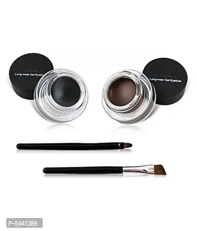 Professional Intense Smudge Proof Long Lasting Gel Eyeliner (Black , Brown)-thumb0