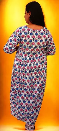 Aliya-Cut Rayon Floral Print Sequenced work Kurta Set-thumb2