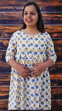 Aliya-Cut Rayon Floral Print Sequenced work Kurta Set-thumb1