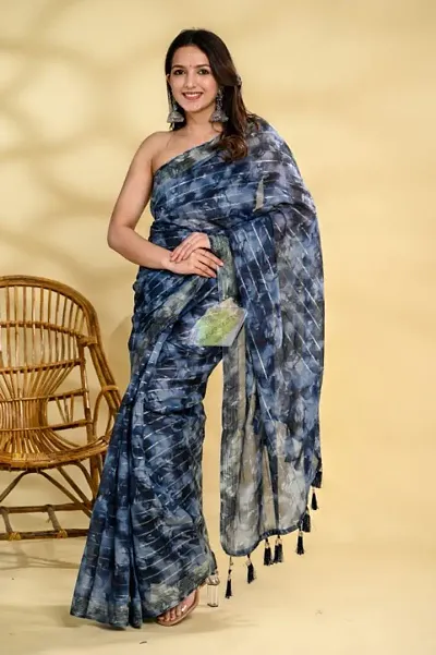 Weightless Georgette Sarees With Blouse Piece