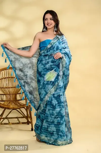 Weightless Georgette Saree With Blouse Piece-thumb0