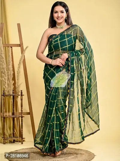 Partywear Pure Georgette Saree With Blouse Piece