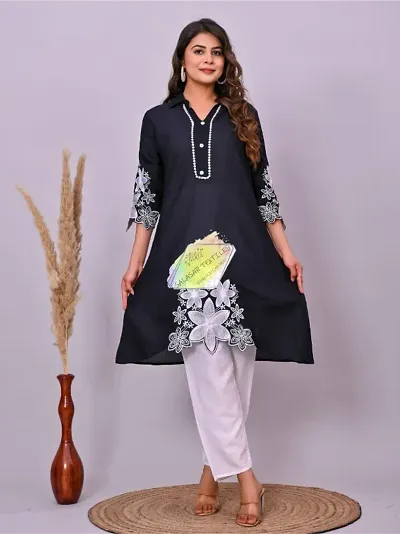 Fancy Rayon Printed Kurta Bottom Set