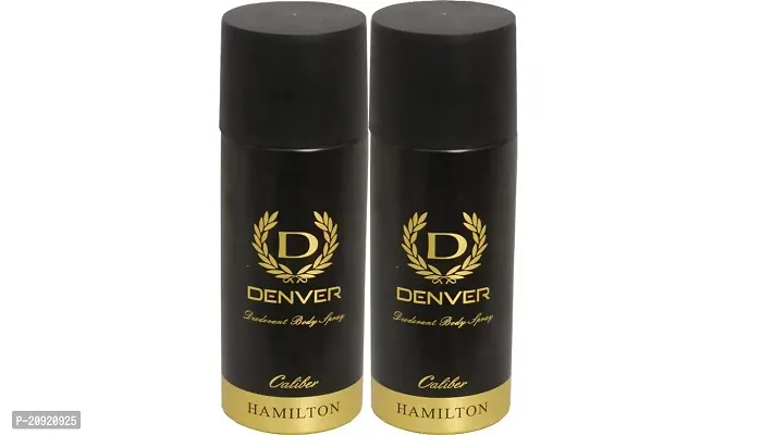 DENVER Caliber Deodorant -165ML (Pack Of 2) | Long Lasting Deo Body Spray for Men-thumb3