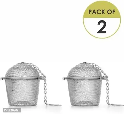 Basket Shaped Stainless Steel Tea Infuser / Tea Strainer  (Pack of 2)