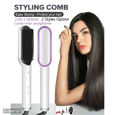 Hair Straightener Comb for Women  Men, Hair Styler-thumb0