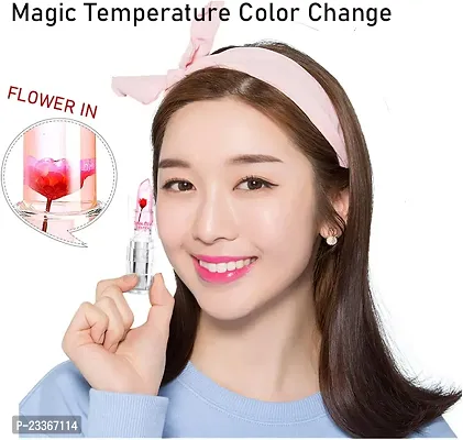 Crystal Blossom Jelly Lipstick Set,Magic MoodTemperaturePH Color Chaning Lip Blam, Long Lasting Moisturizing Nutritious Lip Balm and Lip Care-thumb0