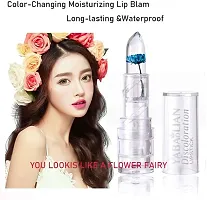 Crystal Blossom Jelly Lipstick Set,Magic MoodTemperaturePH Color Chaning Lip Blam, Long Lasting Moisturizing Nutritious Lip Balm and Lip Care-thumb1