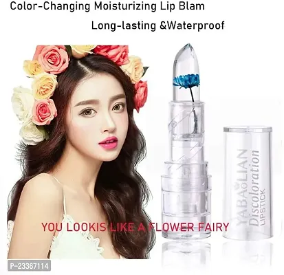 Crystal Blossom Jelly Lipstick Set,Magic MoodTemperaturePH Color Chaning Lip Blam, Long Lasting Moisturizing Nutritious Lip Balm and Lip Care-thumb2