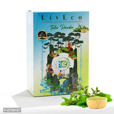 LivEco Tulsi Powder for Face Pack| Organic Basil Powder| DIY Natural Herbal Face Mask 300 gms