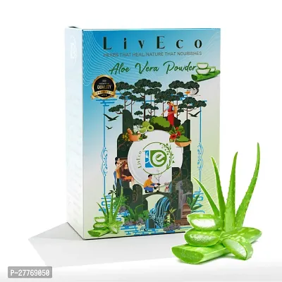 LivEco Aloe Vera Powder for Hair and Face Pack | DIY Organic Herbal Hair and Face Mask 300gms
