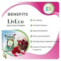 LivEco Organic Rose Petal Powder for Face Pack | DIY Natural Face Mask 300gms-thumb4