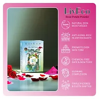 LivEco Organic Rose Petal Powder for Face Pack | DIY Natural Face Mask 300gms-thumb2