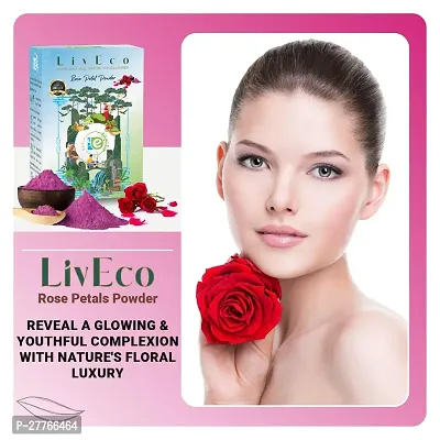 LivEco Organic Rose Petal Powder for Face Pack | DIY Natural Face Mask 300gms-thumb2
