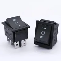 SYMFONIA Rocker Boat Switch, 2 Pcs DPDT 6 Pins heavy duty Rocker Power Switch Snap, AC 20A/250V 15A/125V, 3 Position ON/Off/ON Mini Boat Rocker Switch-thumb2