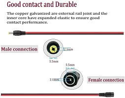 SYMFONIA 5 Pair 12V 5.5x2.1mm Male Female DC Power Socket Jack Connector Cable Plug Wire-thumb2