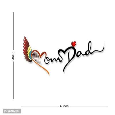 Temporary Tattoowala Heart Wing with Mom Dad Tattoo Temporary Body Waterproof Boy and Girl Tattoo-thumb3