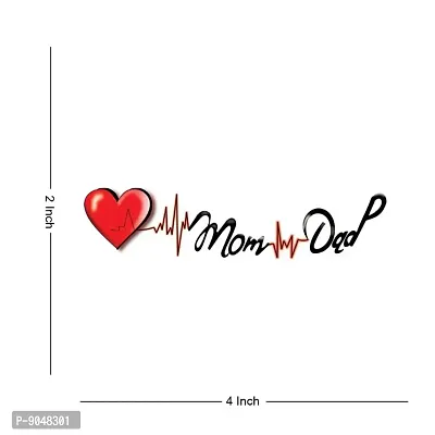 Heart with Mom and Dad Tattoo Temporary Body Waterproof Boy and Girl Tattoo-thumb4