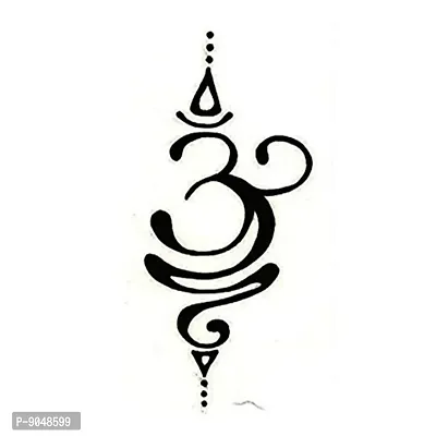 Om Candle Tattoo  Waterproof Man and Female Temporary Body Tattoo-thumb2