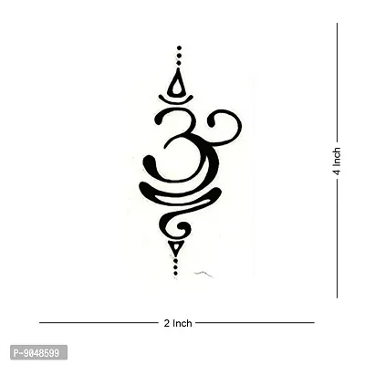 Om Candle Tattoo  Waterproof Man and Female Temporary Body Tattoo-thumb3