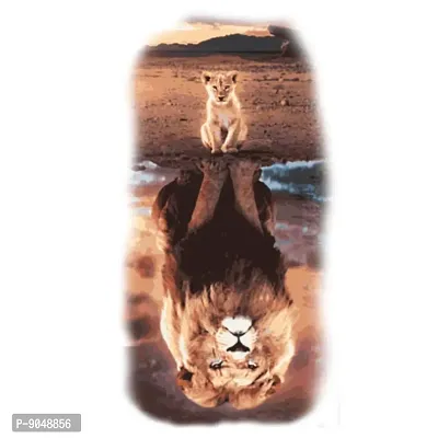 Lion Tattoo Mirror in Water Temporary Body Waterproof Boy and Girl Tattoo-thumb2