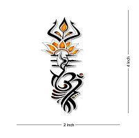 Temporary Tattoowala Trishul with Om Tattoo Temporary Body Waterproof Boy and Girl Tattoo-thumb3